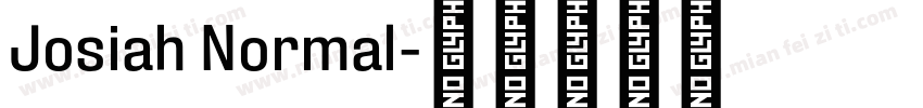 Josiah Normal字体转换